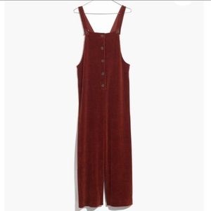 Madewell Velour Corduroy Overalls